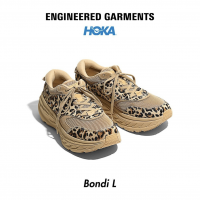 HOKA ONE ONE x Engineered Garments Bondi L - Sand Leopard Print