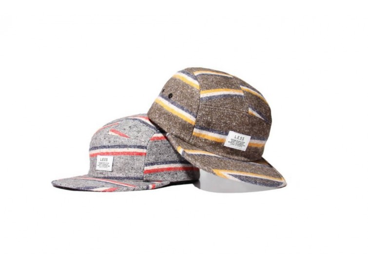 LESS - SIMPLE LOGO CAMP CAP (Stripe Wool)