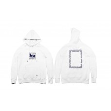 LESS - SQUARE LOGO PULLOVER HOODED