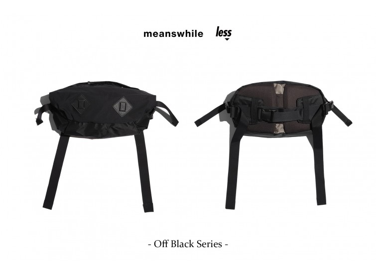  meanswhile x Less - Off Black Series - ”Retrofitted”  WAISTBAG 