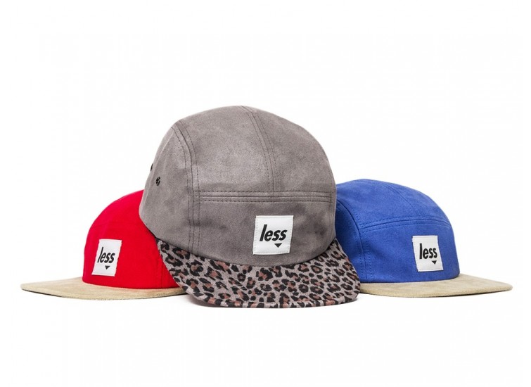 LESS - SQUARE LOGO CAMP CAP (Red/Khaki, Grey/Leopard, Royal/Khaki)