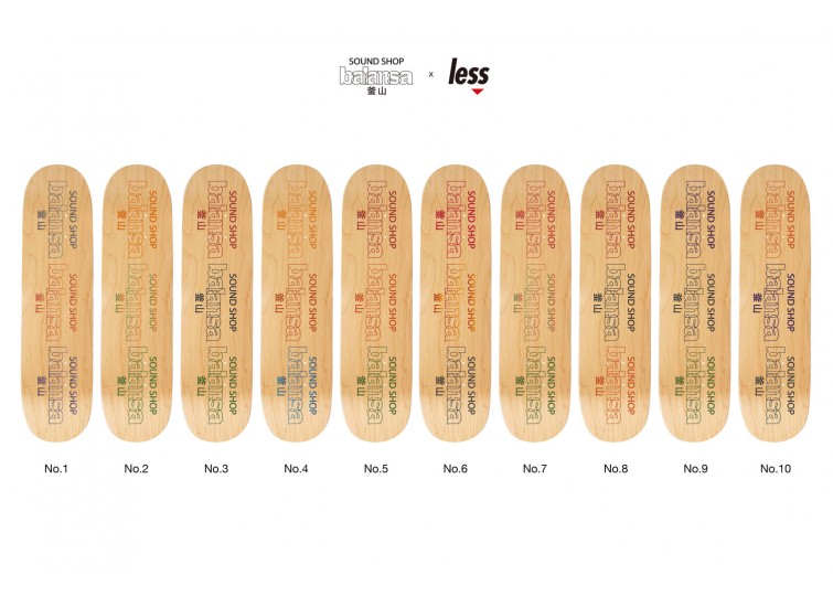 LESS x SOUNDSHOP balansa Multi Logo Skateboard
